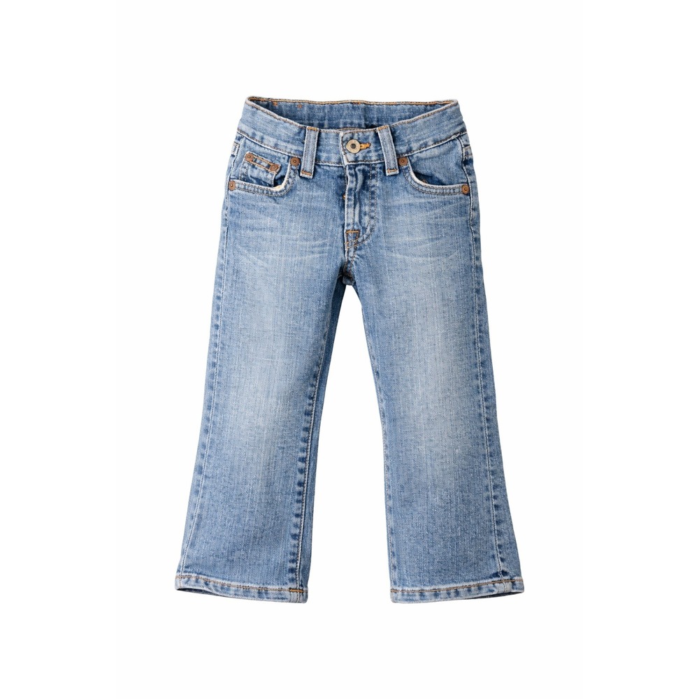 Lucky Brand Girls Butterfly Pocket Bootcut Jeans Size 3T Blue Denim USA